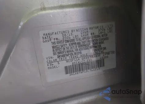 2013 Nissan Sentra S z USA, uszkodzony, nr VIN 3N1AB7AP1DL761215